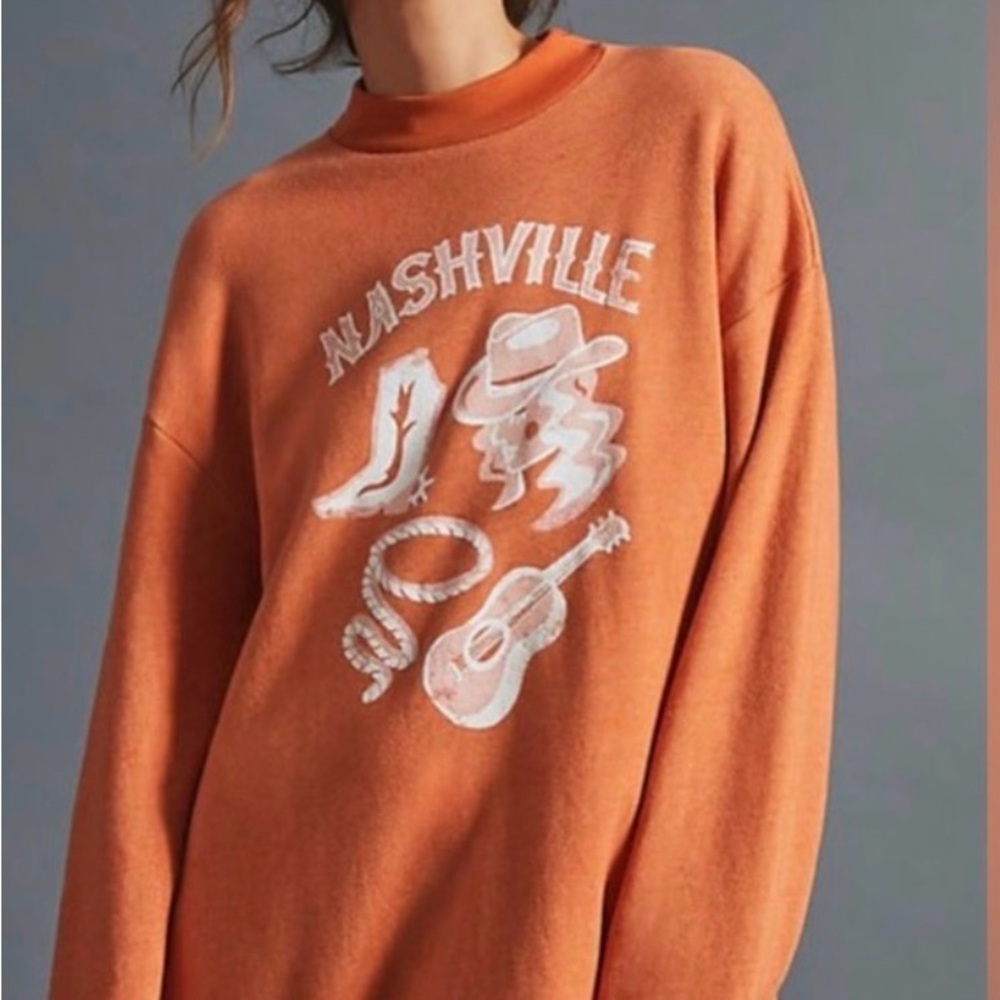 Nashville Graphic Pullover Sweatshirt Dress